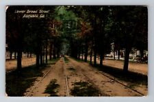 Augusta GA-Georgia, Lower Broad Street, Antique, Vintage c1911 Postcard picture