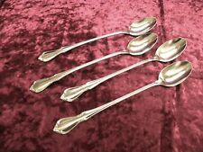 CHATEAU 4 Iced Tea / Parfait Spoons Oneida Oneidacraft Deluxe Stainless USA NICE picture