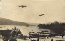 Bowness on Windermere Airplanes Pioneer Aviation Station Real Photo Postcard picture