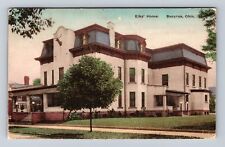Bucyrus OH-Ohio, Elk's Home, Mounted Elk's Head, Vintage c1923 Souvenir Postcard picture