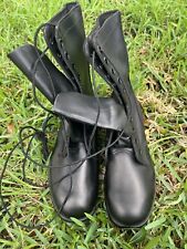 USGI Vintage All Leather Combat Boots Ro-Search Ripple Sole Size 7.5R 1984 NEW picture