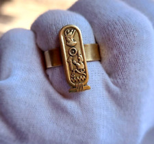 RARE ANTIQUE RING, QUEEN'S CROWN, PHARAONIC SYMBOLS, EGYPTIAN ANTIQUITIES, BC picture