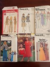 Lot  of Six Vintage McCalls Sewing Patterns ALL UNCUT  picture
