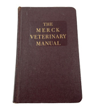 The Merck Veterinary Manual 1955 Hardcover Tabbed Medical Library Book picture