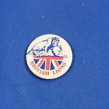 British Lions Vintage Button Pinback picture