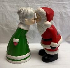 1970s Ceramic Kissing Santa and Mrs. Claus picture