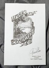 Ronald Wayne Autograph Signed Apple Computer Company Original Logo picture