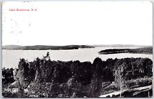 VINTAGE POSTCARD LAKE HOPATEONG NEW JERSEY POSTED 1913 RARE VIEW picture
