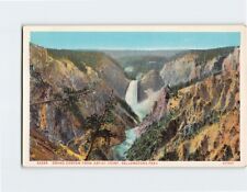 Postcard Grand Canyon from Artist Point Yellowstone Park Wyoming USA picture