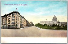 Washington DC c1910 Postcard Hotel Driscoll facing US Capitol picture
