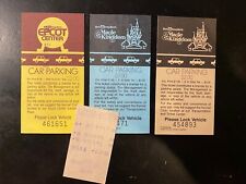 1986 Vintage Walt Disney World Magic Kingdom Tickets & Receipt Epcot Center picture