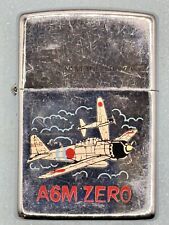 Vintage 1993 A6M Zero Vintage Aircraft High Polish Chrome Zippo Lighter picture