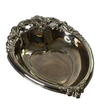 Vintage GODINGER SILVER ART HEART SHAPE CANDY  Jewelry Trinket Holder EUC picture