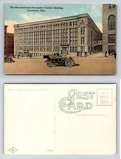 Manufacturers Permanent Exhibit Building Third Vine Cincinnati Ohio Postcard c19 picture