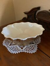 Vintage Weeping 22KT Gold Ruffled Bowl American Bisque Company USA picture