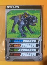 Mattel Jurassic World Dino Rivals Protoceratops Trading Card #12 picture