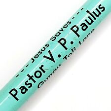 c1960s Ranchi, India Pastor V.P Paulus Advertising Pencil Jesus Saves Rare G27 picture
