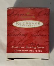 NIB Hallmark 2001 Miniature Rocking Horse Keepsake Ornament QC4592 picture