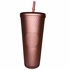 NEW Starbucks 2022 Soft Touch Pink Lemonade Studded Venti 24oz Tumbler Cold Cup picture