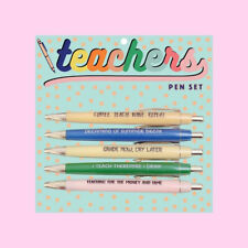 Teachers Quotes Multi Color Decorative Writing Pen Set Fun Club picture