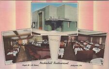 Hollywood, CA: Nickodell Restaurant Fine Foods - Vtg California Linen Postcard picture