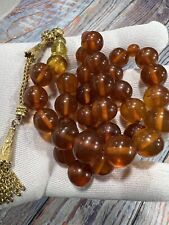 Natural Baltic Amber Old Russian Prayer Beads 31G Tasbih مسبحة كهرمان كهرب طبيعي picture