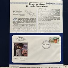 Official Intl Tributes to Princess Diana First Day Stamp GRENADA GRENADINES picture