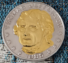 1985 Thomas Jefferson Commemorative Medal - Historic Mint Double Eagle  Coin picture