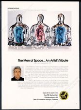 1972 Paul Van Hoeydonck photo astronaut theme Men of Space art FTD print ad picture