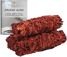 Ancient Veda 4 Inch Dragons Blood Sage Sticks with Starter Guide, Floral Home Sa picture