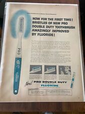 Vintage 1961 Pro Double Duty Toothbrush ad picture