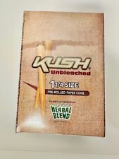 Kush Unbleached 1 1/4 Size Cones 24packs X 6 pre roll cones = 144pc  Wholesale  picture