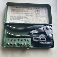 Vintage Whitney Metal Tool  Comp. Punch No.5 Jr With Metal Case Made In USA picture