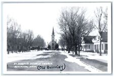 Atkinson Nebraska NE Postcard RPPC Photo St. Joseph's Catholic Church 1956 picture