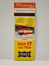 Vintage Matchbook Cover - FRISCO Transportation Train Railroad San Francisco picture
