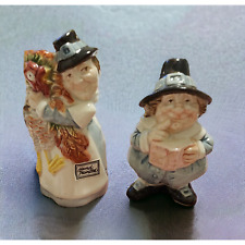 Fitz and Floyd Vintage Salt and Pepper Shakers 1990 Pilgrims Progress  picture