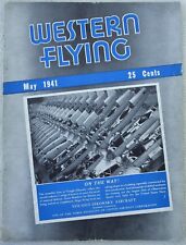 Pre WW2 Vintage AVIATION AIRCRAFT MAGAZINE WESTERN FLYING May 1941  picture