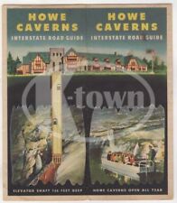 Howe Caverns New York State Vintage Graphic Advertising Souvenir Travel Brochure picture
