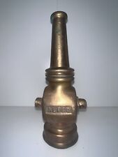 Vintage Alfco Brass Fire Hose Nozzle picture