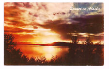 Sunset Alaska AK Postcard Scenic picture