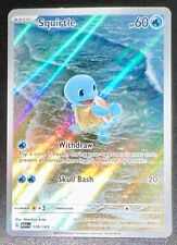 POKEMON SQUIRTLE FULL ART 170/165 MEW 151 SCARLET & VIOLET ENGL 2023 picture