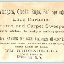 c1880s Syracuse, NY Bridenbecker Merchant Victorian Trade Card Wringers etc. C24 picture