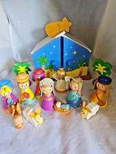 Christmas Nativity  Children's Wooden Set of 14 / Creche  Pieces 4
