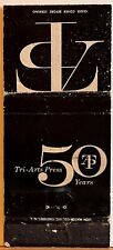TAP Tri-Arts Press New York NY Advertising Typographers Vintage Matchbook Cover picture