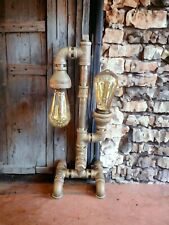 Handcrafted vintage style Industrial Pipe 2 bulb up/down desk lamp picture