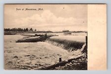 Menominee MI-Michigan, Scenic Dam, Vintage Postcard picture
