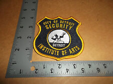 City Of Detroit Institute Of Arts Security Police Patch~Michigan~MI~New~DIA~Lrg~ picture