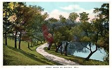 Six Mile Run PA Greetings Landscape Posted Vintage White Border Postcard picture