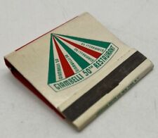Vintage Matchbook w/ Matches Giambelli 50th, FINE ITALIAN CUISINE Restaurant NYC picture