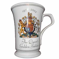 The Queens Golden Jubilee Bone China Tea Cup Coffee Mug 1952-2002 Dunoon England picture